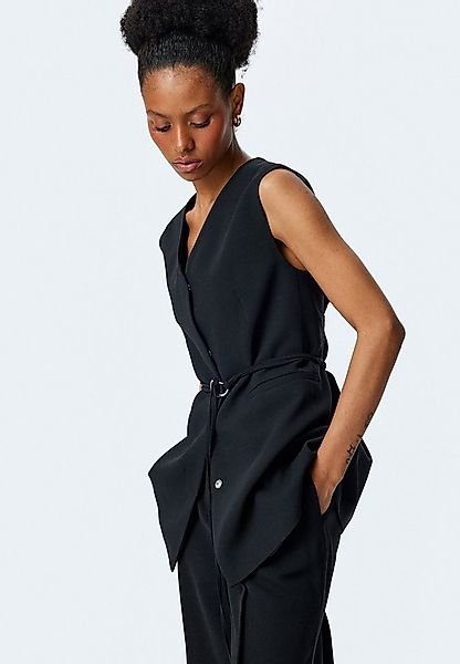 Koton Anzugweste V-Kragen Mit Metall-Accessoires Anzugweste günstig online kaufen