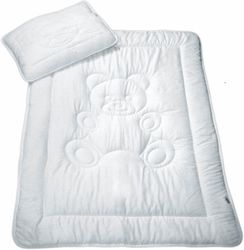 MESANA Kinderbettdecke + Kopfkissen Bär, 2-tlg, günstig online kaufen