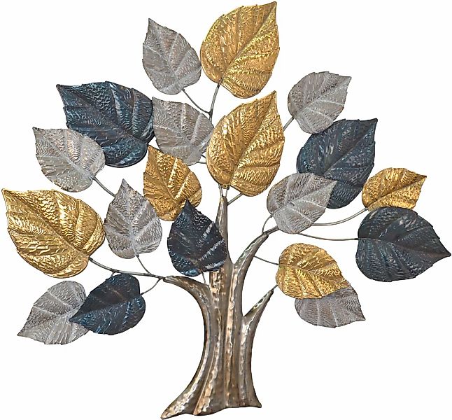 HOFMANN LIVING AND MORE Wanddekoobjekt "Wanddekoration" Baum aus Metall günstig online kaufen