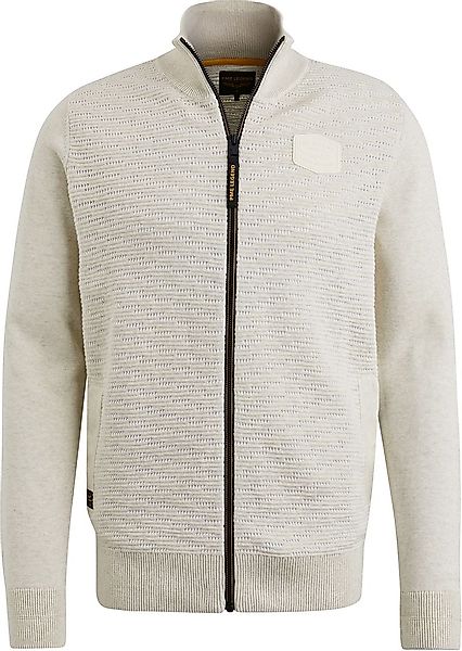 PME Legend Sweat Zip Jacket Ecru  - Größe XXL günstig online kaufen