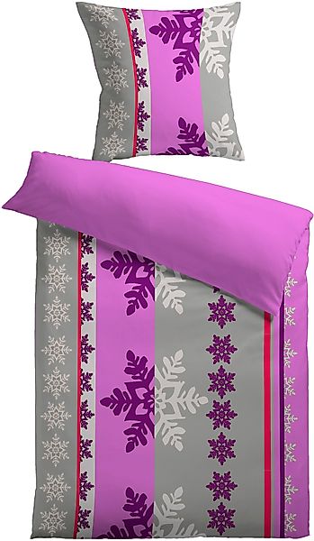 KiNZLER Wendebettwäsche "Mikrofaser Wende-Bettwäsche "St. Moritz"" 2 Stk. k günstig online kaufen