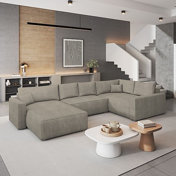 Masseno Ecksofa VELAMI mit Schlaffunktion U-Form, günstig online kaufen