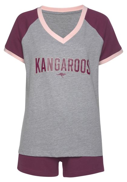 KangaROOS Shorty 2 Stk. tlg., mit kontrastfarbenen Raglanärmeln günstig online kaufen