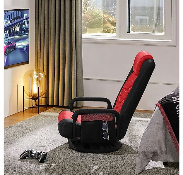 Yaheetech Gaming-Stuhl Bodenstuhl 360° Drehbar, Verstellbare Relaxstuhl Med günstig online kaufen