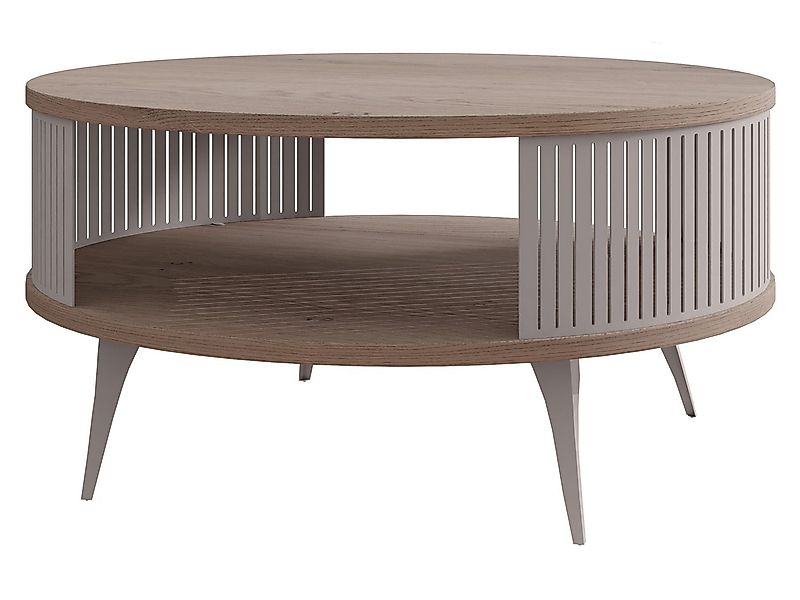 MIRJAN24 Couchtisch Roenni Cashmere, Beine und Seiten aus Stahl, 75x75x44 c günstig online kaufen