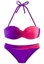 LASCANA Bügel-Bandeau-Bikini im modischen Farbverlauf günstig online kaufen
