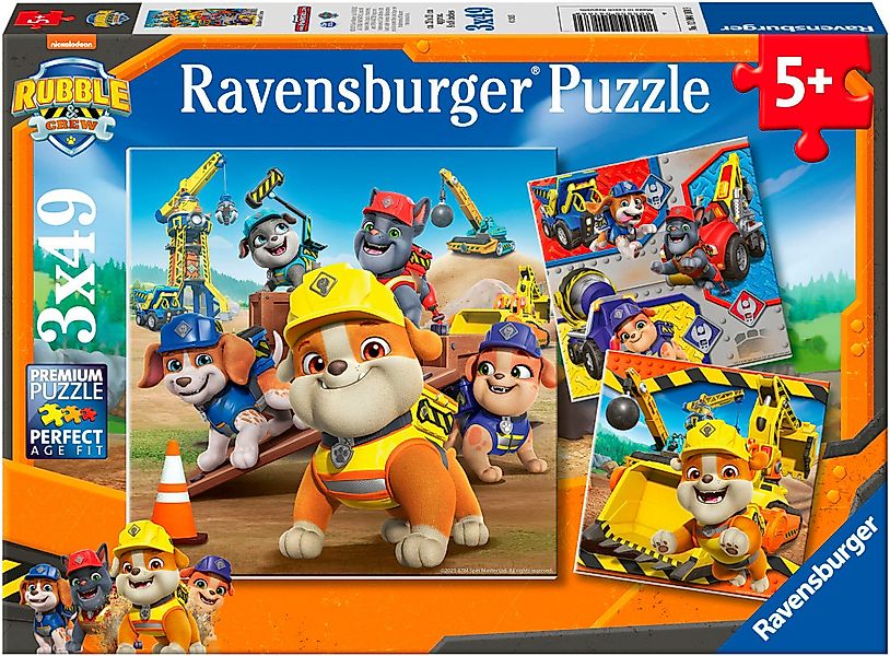 Ravensburger Puzzle Paw Patrol, Arbeitsfahrzeuge, 147 günstig online kaufen