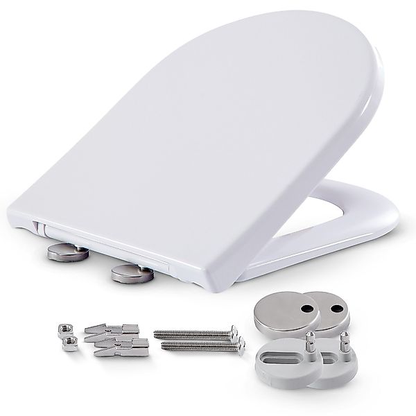 Arebos WC-Sitz Toilettendeckel mit Absenkautomatik Klodeckel günstig online kaufen