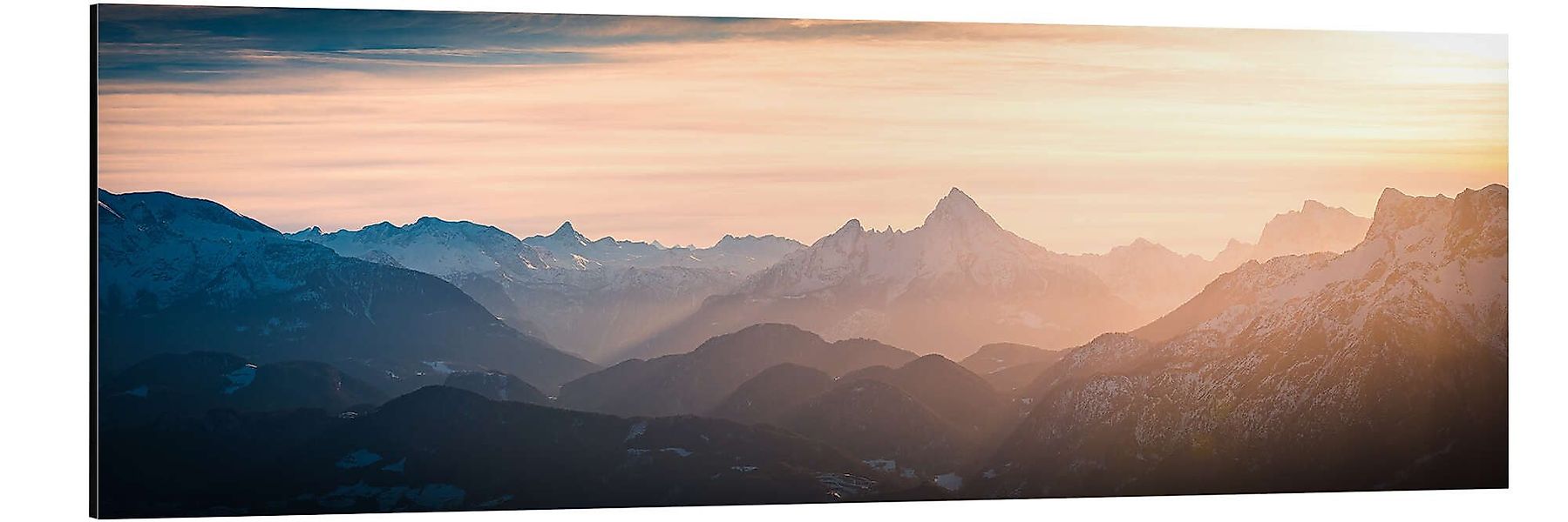 Posterlounge Wandbild Alpen Panorama mit Watzmann, günstig online kaufen