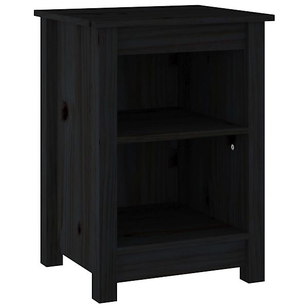 vidaXL Nachttisch Nachttisch Schwarz 40x35x55 cm günstig online kaufen