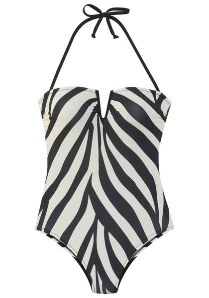 French Connection Badeanzug Louise V-förmige Schnalle günstig online kaufen