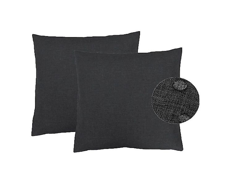 Kissenbezüge 2er Set Leinen Optik Kissenbezug Dekokissenbezug, (2 Stück), s günstig online kaufen