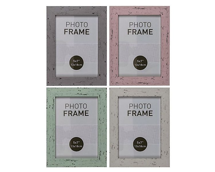 Marabellas Shop Fotohalter Foto-Rahmen Holzoptik ca. 13x18cm Bilderrahmen v günstig online kaufen