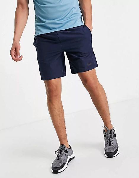 Nike Pro Training – Flex – Shorts in Dunkelblau günstig online kaufen