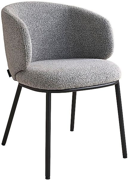 SCHÖNER WOHNEN-Kollektion Esszimmerstuhl SUNJA (1 St), Bezug Bouclé, Unterg günstig online kaufen