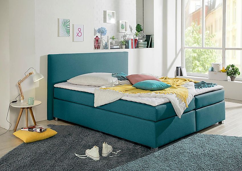 Home affaire Boxspringbett "Eliana" inkl. Topper, in 4 Breiten, 3 Matratzen günstig online kaufen