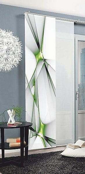 HOME WOHNIDEEN Schiebegardine FRANKLIN (1 St), Klettband, blickdicht, HxB: günstig online kaufen