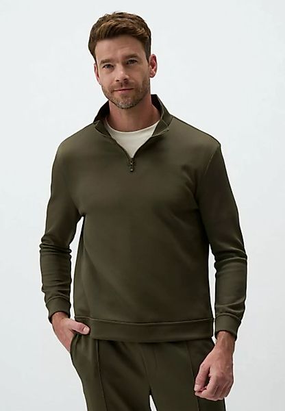 Jimmy Key Sweatshirt Reißverschluss Kragen Entspannte Passform Herren Sweat günstig online kaufen