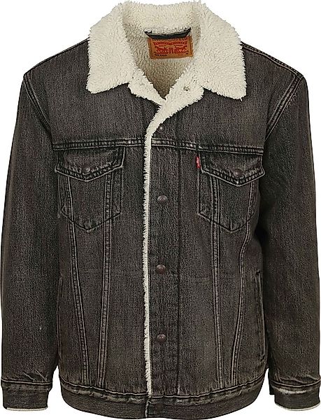 Levi's Sherpa Jacke Denim Anthrazit - Größe L günstig online kaufen