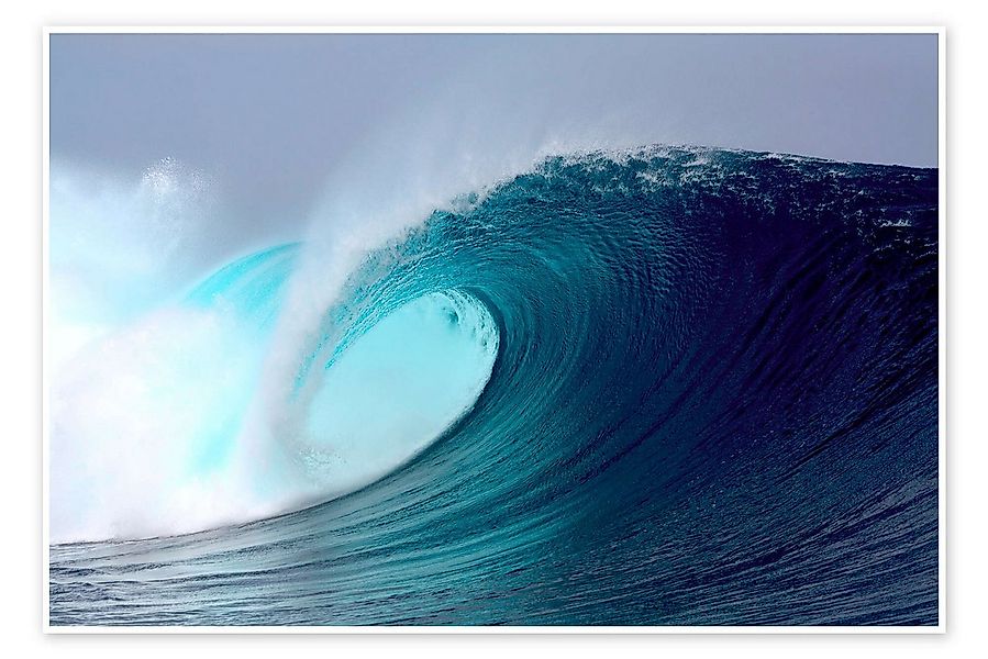 Posterlounge Wandbild Tropical blauen Welle surfen, Paul Kennedy, erhältlic günstig online kaufen