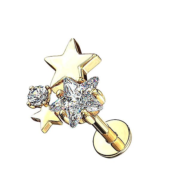 Taffstyle Piercing-Set Piercing Stab mit Sterne günstig online kaufen