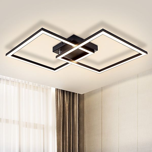 Nettlife LED Deckenleuchte Eckig Weiß 12W/24W günstig online kaufen