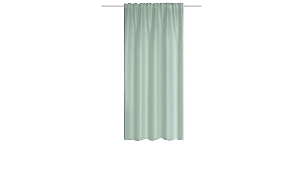 HOMEbasics Verdunklungsschal   ¦ grün ¦ Maße (cm): B: 135 H: 175 Gardinen & günstig online kaufen