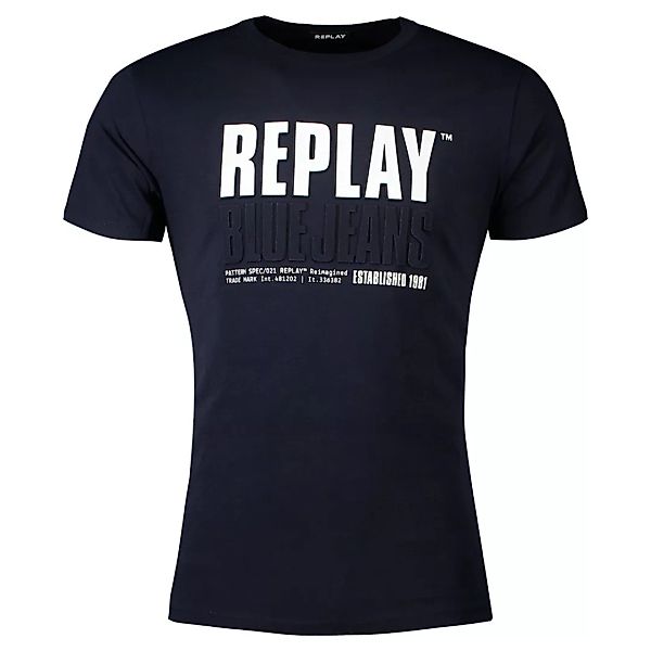 Replay M3413.000.2288 Kurzärmeliges T-shirt XL Dark Blue günstig online kaufen