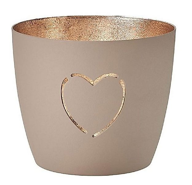 Giftcompany Kerzenhalter Windlicht Madras Herz Sandstone Gold günstig online kaufen
