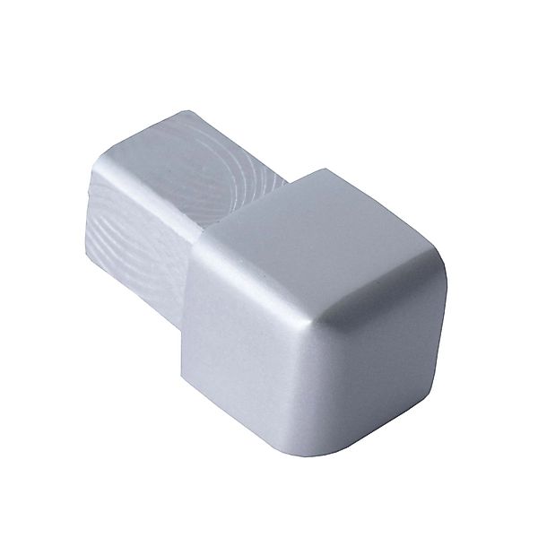 Dalsys Endstück Quadratprofil 10mm Alu Eloxiert Silber Matt Eckstücke günstig online kaufen