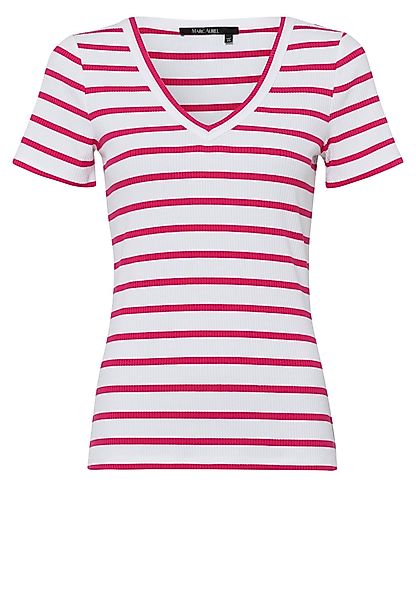MARC AUREL T-Shirt aus Rippjersey mit günstig online kaufen