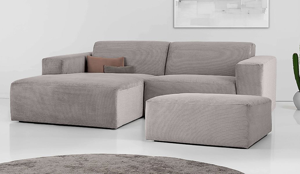 INOSIGN Ecksofa »Koa,228cm, L-Form, Modulsofa, Webstoff, Cord«, Designsofa, günstig online kaufen