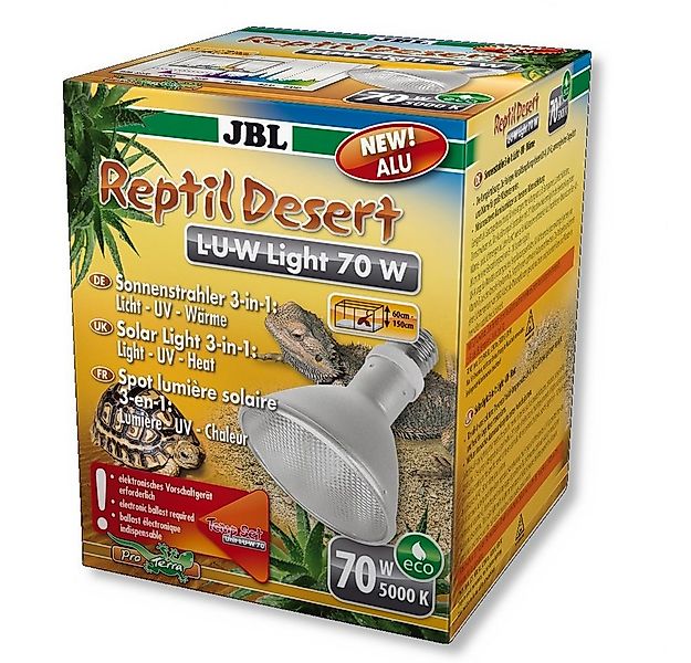 JBL GmbH & Co. KG Terrarienleuchte JBL ReptilDesert L-U-W Light alu 70 Watt günstig online kaufen