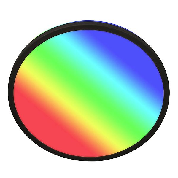 Briloner LED-Deckenleuchte Kada RGB+W Fernbedienung Ø 42,2 cm x 2,8 cm Schw günstig online kaufen