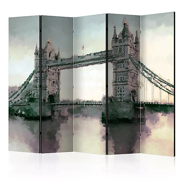 5-teiliges Paravent - Victorian Tower Bridge Ii [room Dividers] günstig online kaufen