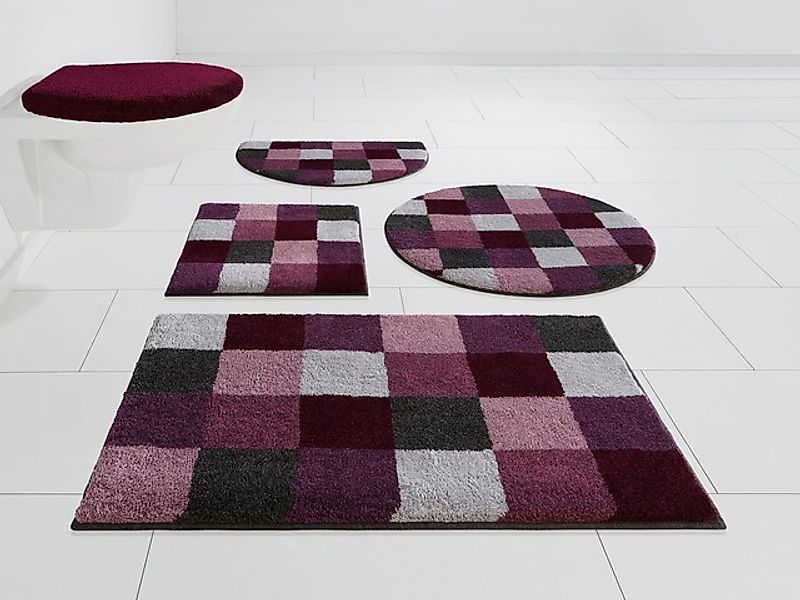 Grund Badematte »Mosaik, Badvorleger, Badezimmer Teppich, sehr weich«, ruts günstig online kaufen