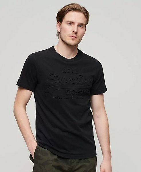 Superdry T-Shirt EMBOSSED VL T SHIRT Jet Black günstig online kaufen