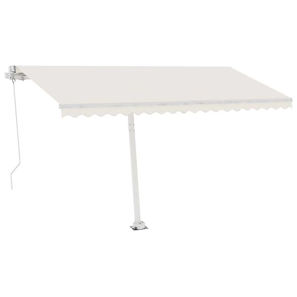 furnicato Standmarkise Manuell Einziehbar 400x300 cm Creme günstig online kaufen