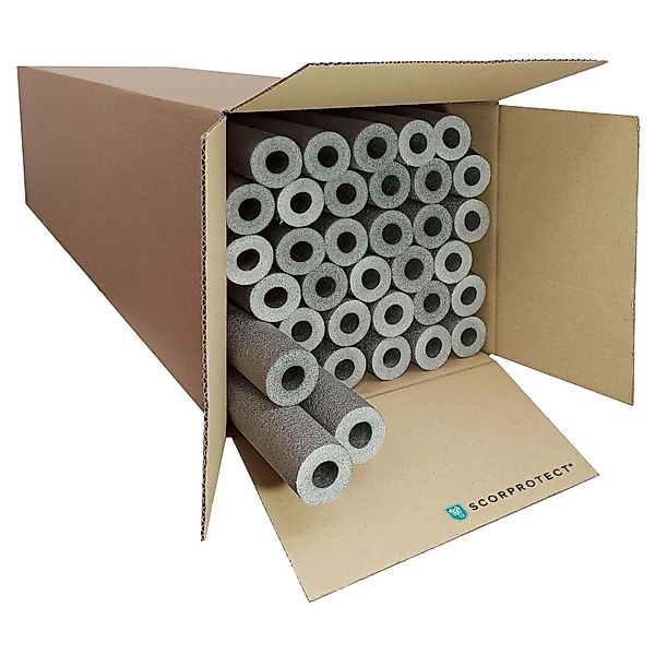 Scorprotect Karton Graue PE Rohrisolierung Angeschlitzt 18 X 13 X 1 Meter günstig online kaufen