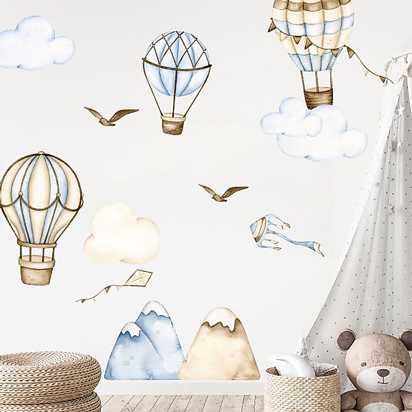 WANDKIND Wandtattoo Heißluftballon Retro V334 (Ballons), günstig online kaufen