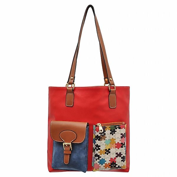 DOGO Umhängetasche "Multi Pocket Bag In The Puzzle Damen Handtaschen (Fashi günstig online kaufen