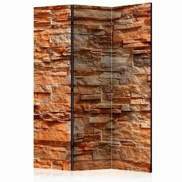 artgeist Paravent Orange Stone [Room Dividers] orange-kombi Gr. 135 x 172 günstig online kaufen