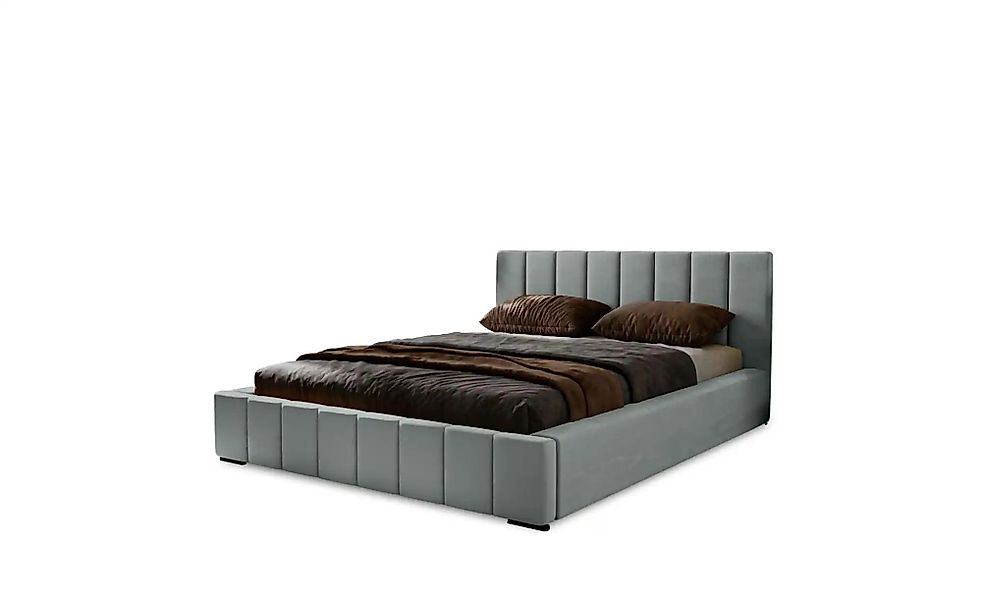 Polsterbett mit Stauraum  Nelia ¦ grau ¦ Maße (cm): B: 135 H: 100 Betten > günstig online kaufen
