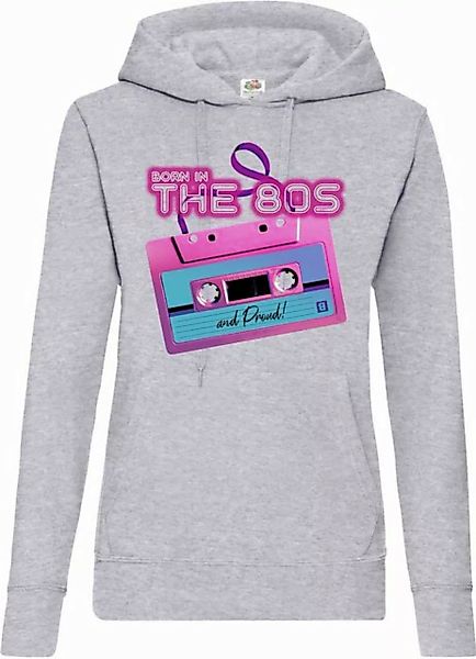 Youth Designz Kapuzenpullover 80s Damen Hoodie Pullover mit lustigem Frontp günstig online kaufen