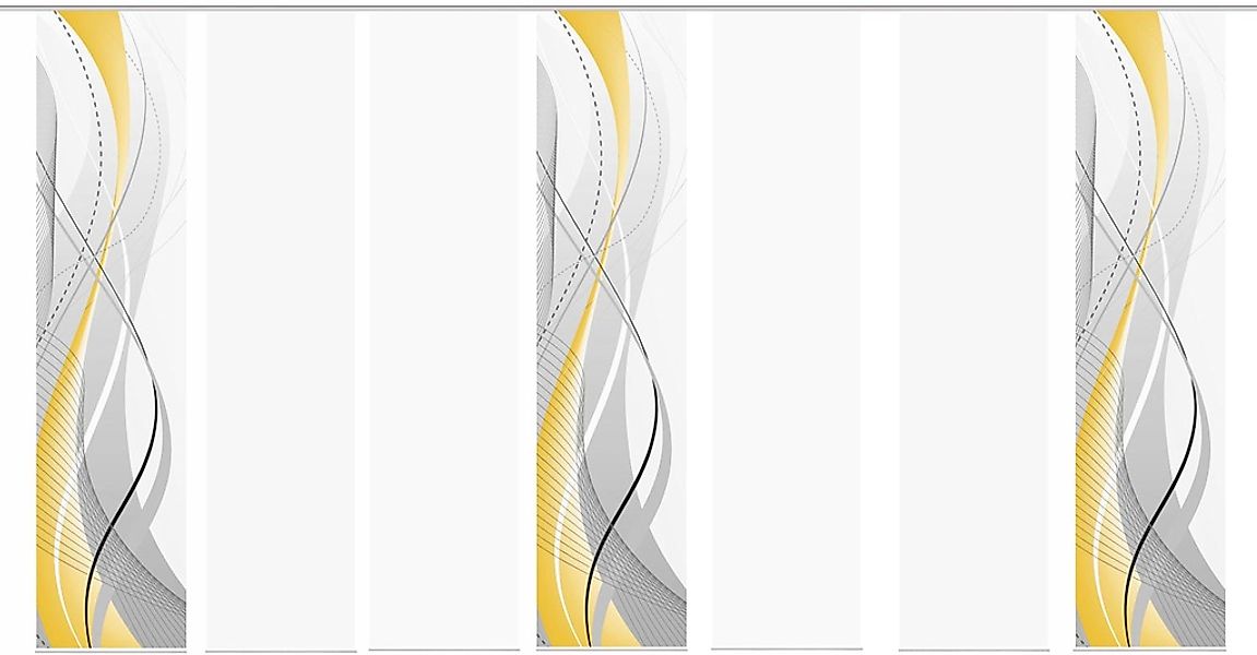 HOME WOHNIDEEN Schiebegardine »CARLISLE 7ER SET«, (7 St.), HxB: 245x60 günstig online kaufen