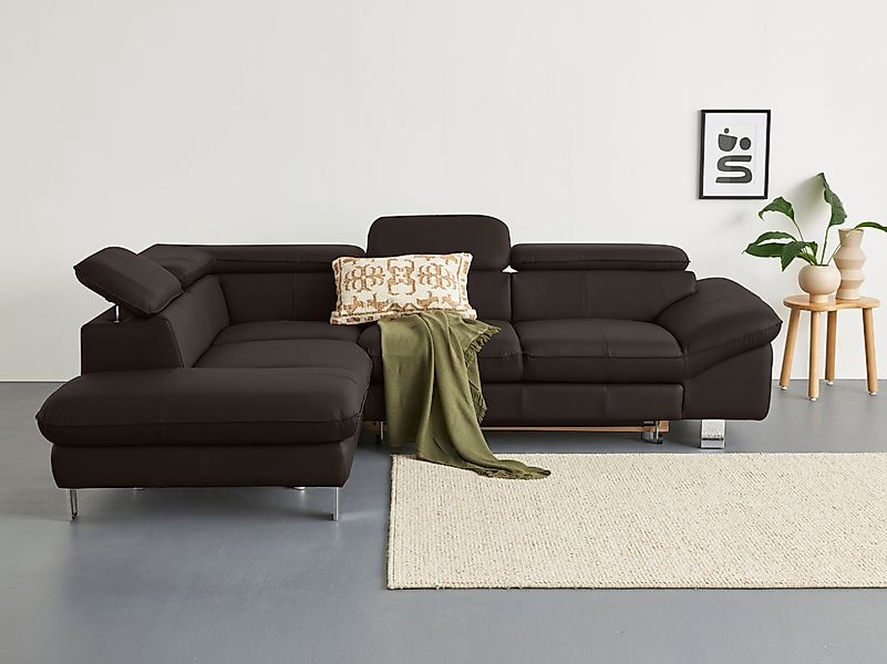 COTTA Ecksofa Driver L-Form, mit Kopfteilverstellung, günstig online kaufen