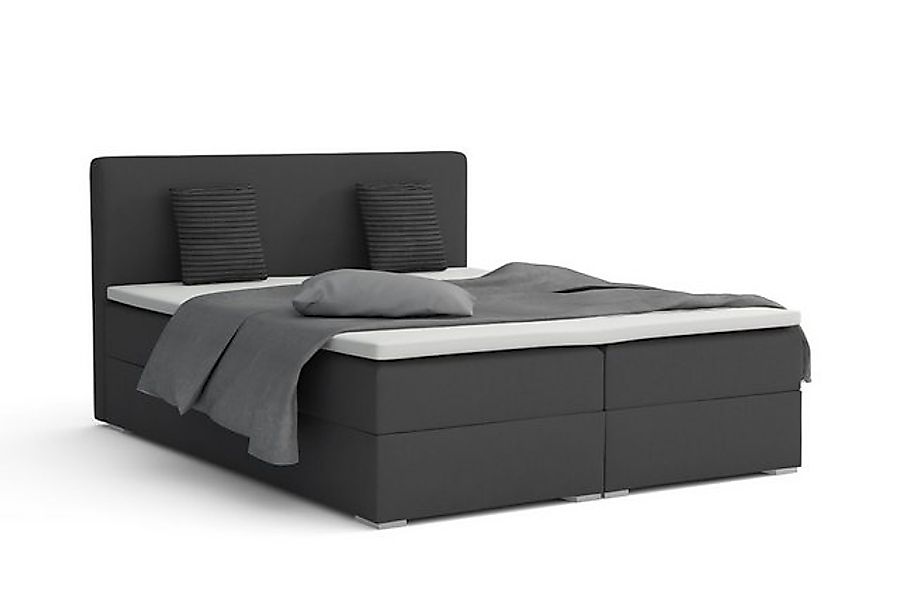 Deine Möbel 24 Boxspringbett BELLO Boxspring Komplettbett Polsterbett Bonel günstig online kaufen