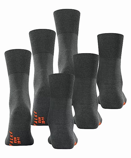 FALKE Run 3-Pack Unisex Socken, 42-43, Grau, Uni, Baumwolle, 13029-397003 günstig online kaufen