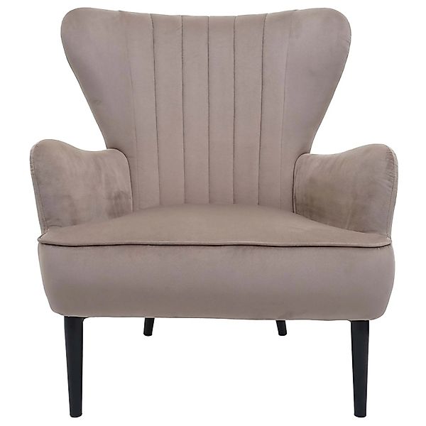 MCW Lounge-Sessel K37 Samt 280g/m² Taupe günstig online kaufen