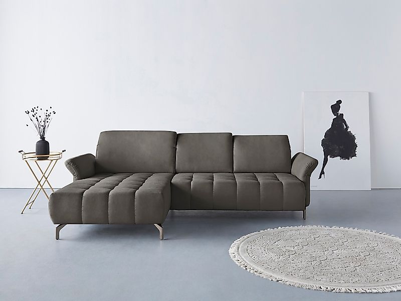 Home affaire Ecksofa "Fresh L-Form" Federkern, wahlweise Kopfteilverstellun günstig online kaufen